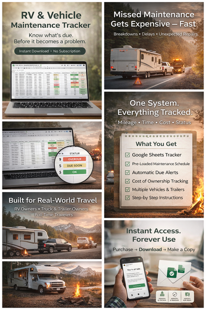 RV & Vehicle Maintenance Tracker