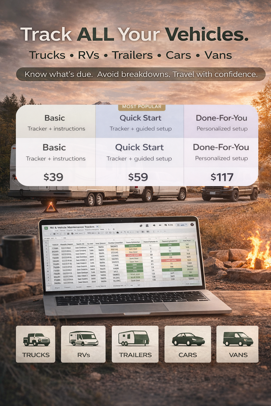 RV & Vehicle Maintenance Tracker
